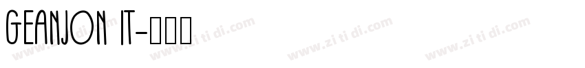 GEANJON IT字体转换